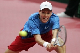 Tomáš Berdych, česká tenisová naděje na olympiádě.